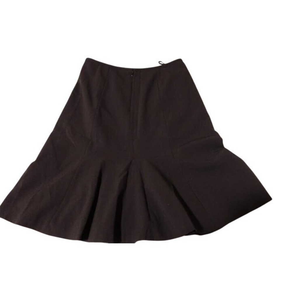 Nine West Size 2 Black Flare Skirt A-Line Midi‎ Career Office Professional